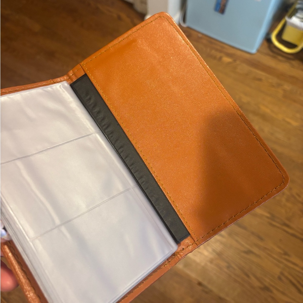 Dooney & Bourke Black and Orange Leather Wallet - Picture 5 of 6
